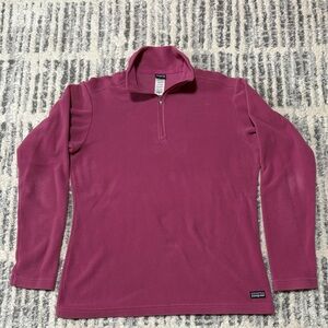 Patagonia Women’s 1/4 Zip-Up Fleece Sweater - Pink